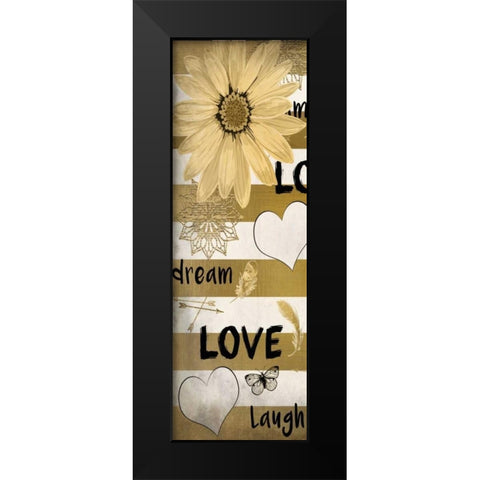 Dream Love 2 Black Modern Wood Framed Art Print by Allen, Kimberly