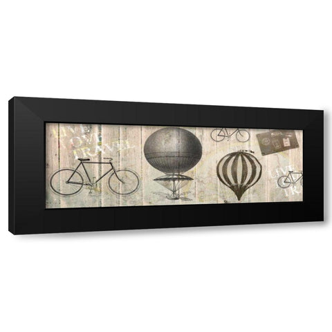 Live Love Travel 1 Black Modern Wood Framed Art Print by Allen, Kimberly