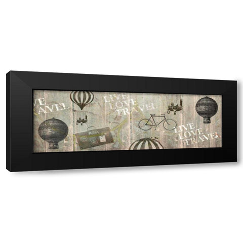 Live Love Travel 2 Black Modern Wood Framed Art Print by Allen, Kimberly