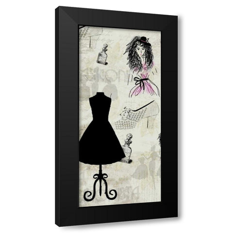 Fashion-ista 1 Black Modern Wood Framed Art Print by Allen, Kimberly