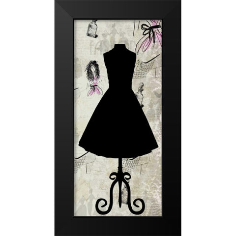Fashion-ista 2 Black Modern Wood Framed Art Print by Allen, Kimberly