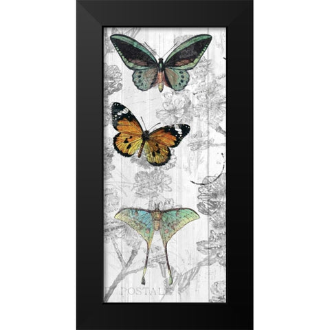 Butterflies Are Free 1 Black Modern Wood Framed Art Print by Allen, Kimberly
