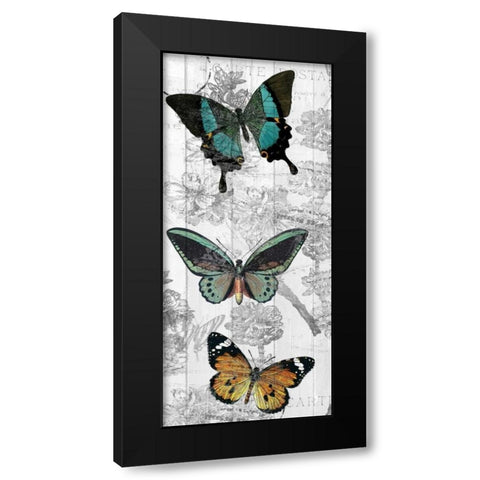 Butterflies Are Free 2 Black Modern Wood Framed Art Print by Allen, Kimberly