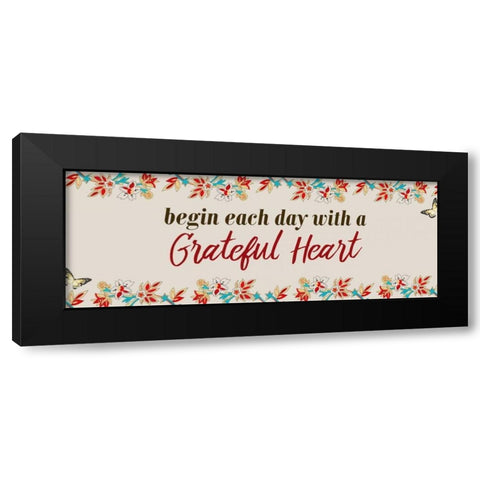 Begin Each Day Black Modern Wood Framed Art Print with Double Matting by Allen, Kimberly