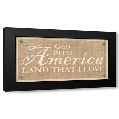 Americana 5 Black Modern Wood Framed Art Print with Double Matting by Allen, Kimberly