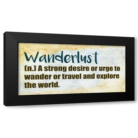 Wander 3 Black Modern Wood Framed Art Print by Allen, Kimberly