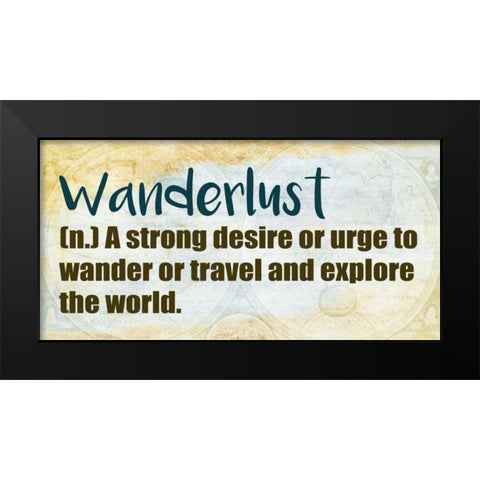 Wander 3 Black Modern Wood Framed Art Print by Allen, Kimberly