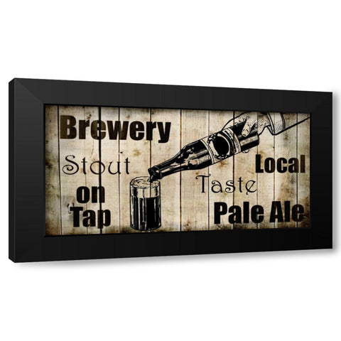 Man Cave 4 Black Modern Wood Framed Art Print with Double Matting by Allen, Kimberly