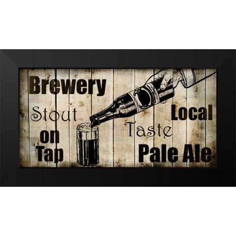 Man Cave 4 Black Modern Wood Framed Art Print by Allen, Kimberly