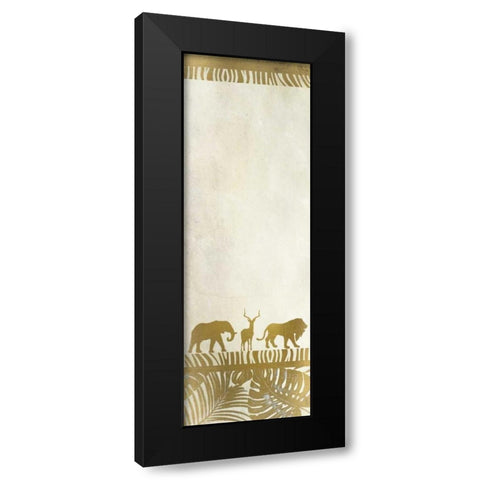 Golden Safari Black Modern Wood Framed Art Print with Double Matting by Allen, Kimberly