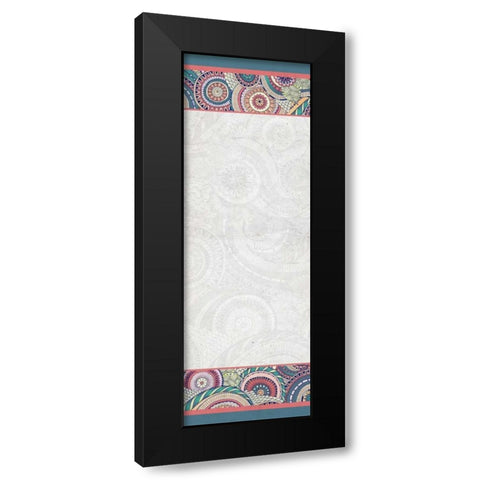 Happy Coral Black Modern Wood Framed Art Print with Double Matting by Allen, Kimberly