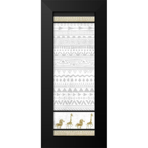 Tribal Day Black Modern Wood Framed Art Print by Allen, Kimberly