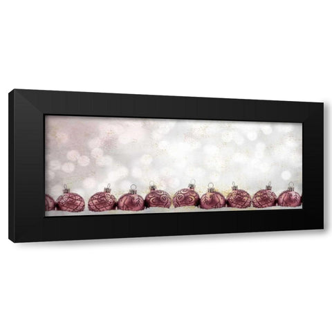 Ornaments in a Row Black Modern Wood Framed Art Print by Allen, Kimberly