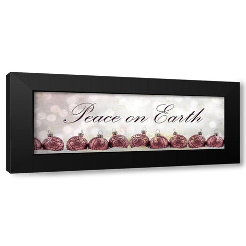 Peace Ornaments Black Modern Wood Framed Art Print with Double Matting by Kimberly, Allen