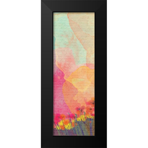 Poppies A Black Modern Wood Framed Art Print by Allen, Kimberly