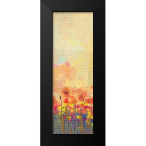 Poppies B Black Modern Wood Framed Art Print by Allen, Kimberly