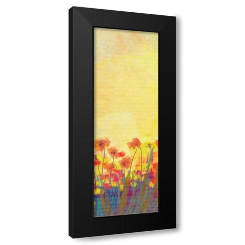 Poppies C Black Modern Wood Framed Art Print with Double Matting by Allen, Kimberly