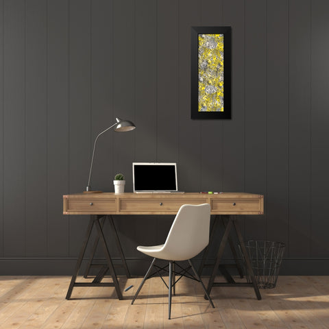Yellow Sketch Black Modern Wood Framed Art Print by Allen, Kimberly