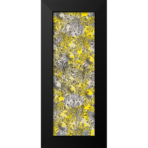 Yellow Sketch Black Modern Wood Framed Art Print by Allen, Kimberly
