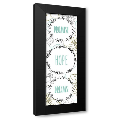 Beginnings 5 Black Modern Wood Framed Art Print with Double Matting by Kimberly, Allen