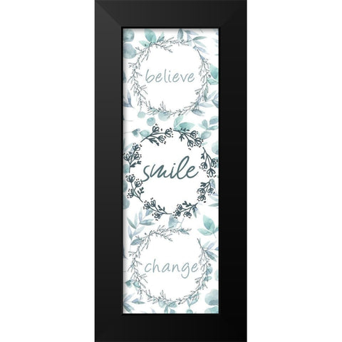 Change 5 Black Modern Wood Framed Art Print by Kimberly, Allen