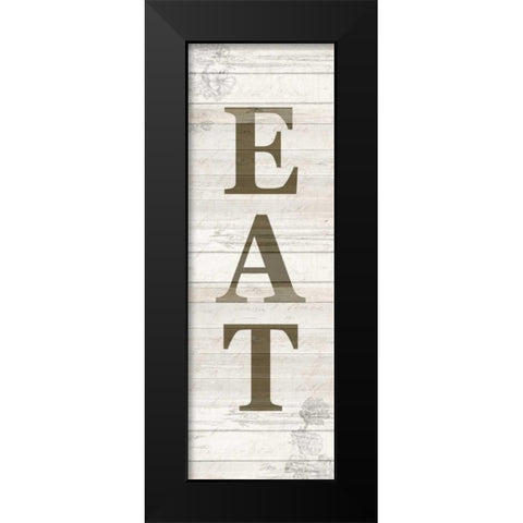 Floral Eats Black Modern Wood Framed Art Print by Allen, Kimberly
