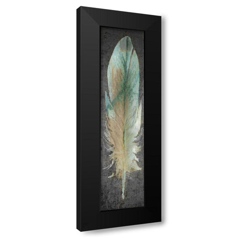 Feathered Love 1 Black Modern Wood Framed Art Print by Allen, Kimberly