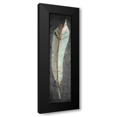 Feathered Love 2 Black Modern Wood Framed Art Print with Double Matting by Allen, Kimberly