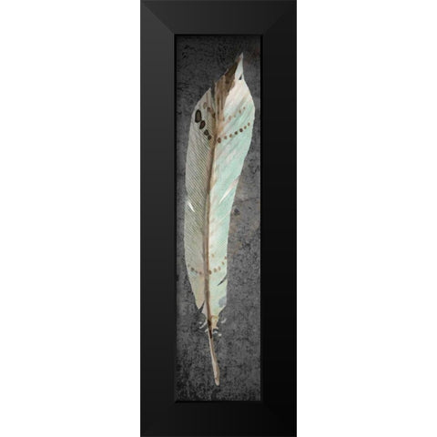 Feathered Love 2 Black Modern Wood Framed Art Print by Allen, Kimberly