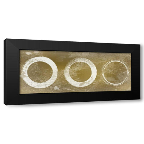 Circle of Time Black Modern Wood Framed Art Print with Double Matting by Allen, Kimberly