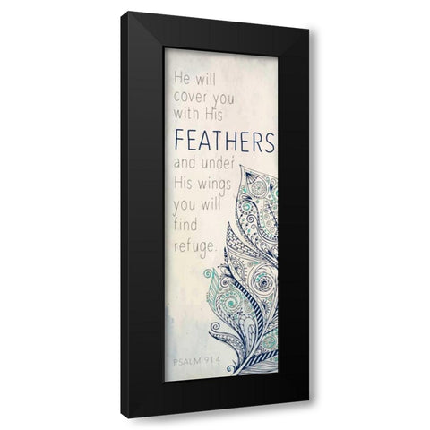 He Will B Black Modern Wood Framed Art Print with Double Matting by Allen, Kimberly