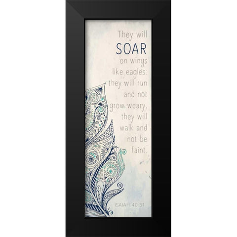 They Will B Black Modern Wood Framed Art Print by Allen, Kimberly