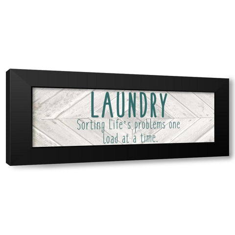 Laundry Sorting Black Modern Wood Framed Art Print with Double Matting by Allen, Kimberly