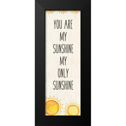My Sunshine 1 revised Black Modern Wood Framed Art Print by Allen, Kimberly
