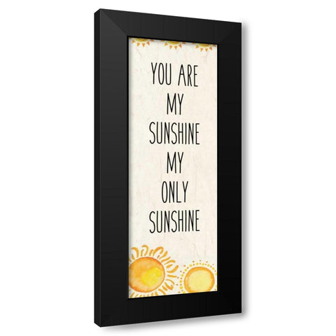 My Sunshine 1 Black Modern Wood Framed Art Print with Double Matting by Allen, Kimberly