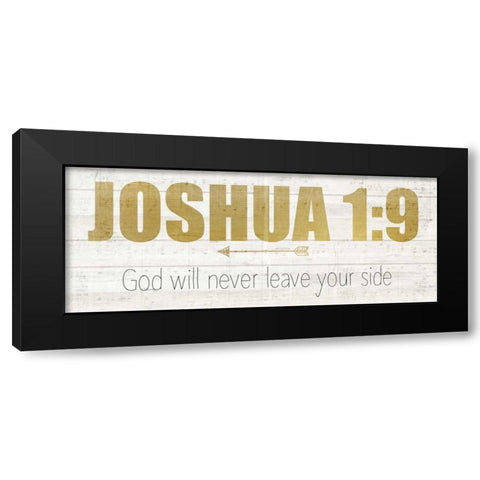 Joshua 1 Black Modern Wood Framed Art Print by Allen, Kimberly