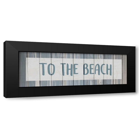 To the Beach Black Modern Wood Framed Art Print by Allen, Kimberly