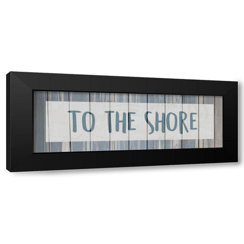To the Shore Black Modern Wood Framed Art Print by Allen, Kimberly