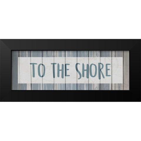 To the Shore Black Modern Wood Framed Art Print by Allen, Kimberly