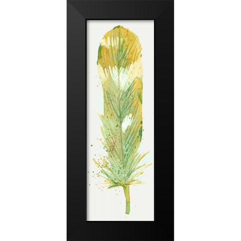 Feather Bright 1 Black Modern Wood Framed Art Print by Allen, Kimberly