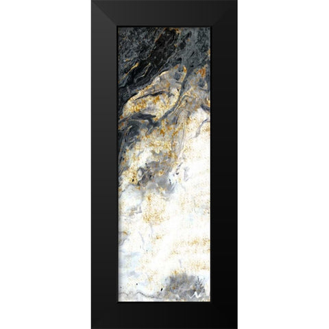 Gold Flecks Mood 2 Black Modern Wood Framed Art Print by Allen, Kimberly