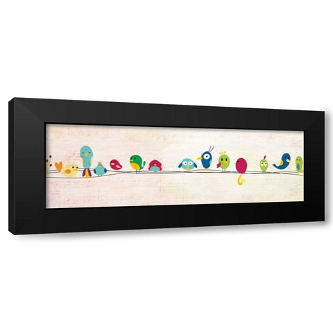 On the Wire 1 Black Modern Wood Framed Art Print with Double Matting by Allen, Kimberly
