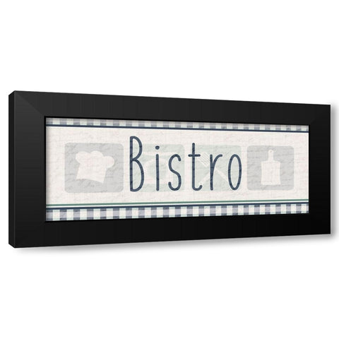 Bistro Black Modern Wood Framed Art Print with Double Matting by Kimberly, Allen
