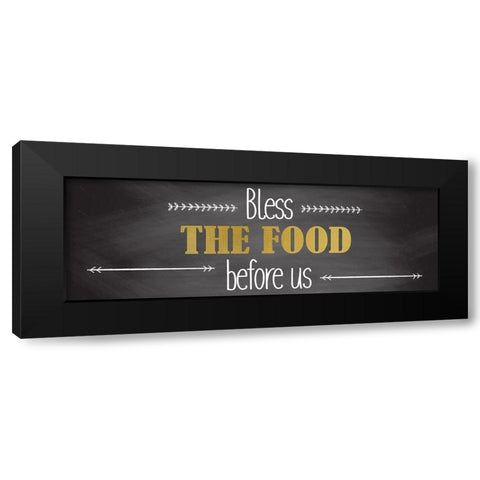 Bless 1 Black Modern Wood Framed Art Print with Double Matting by Kimberly, Allen
