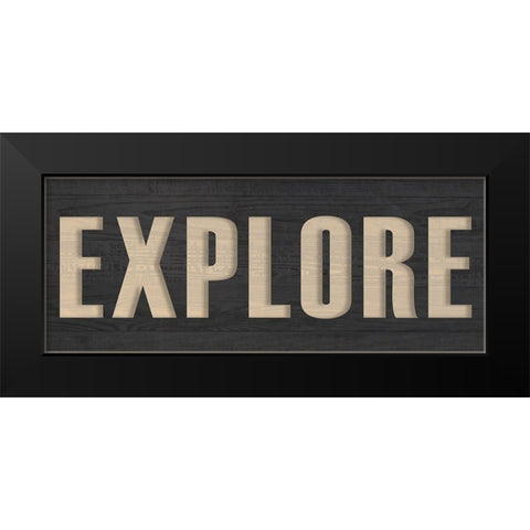 Explore Black Modern Wood Framed Art Print by Kimberly, Allen