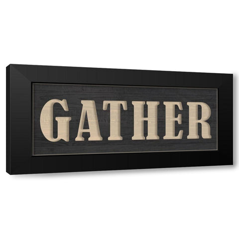 Gather Black Modern Wood Framed Art Print with Double Matting by Kimberly, Allen