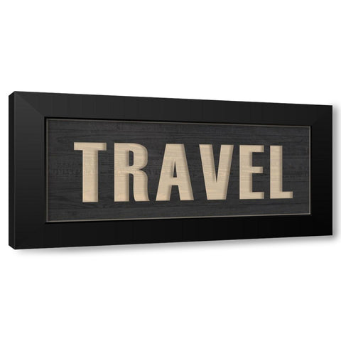 Travel Black Modern Wood Framed Art Print with Double Matting by Kimberly, Allen