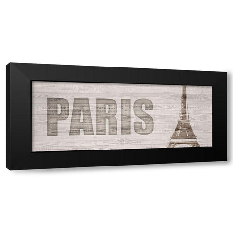 Paris Black Modern Wood Framed Art Print by Kimberly, Allen