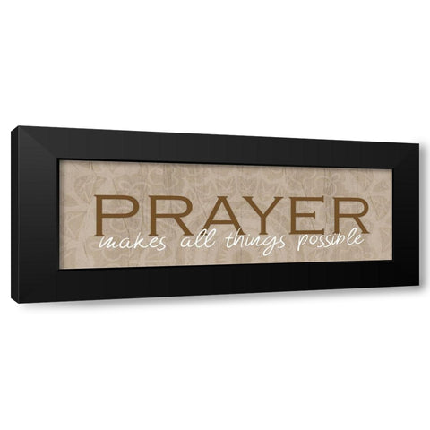 Prayer Black Modern Wood Framed Art Print with Double Matting by Kimberly, Allen