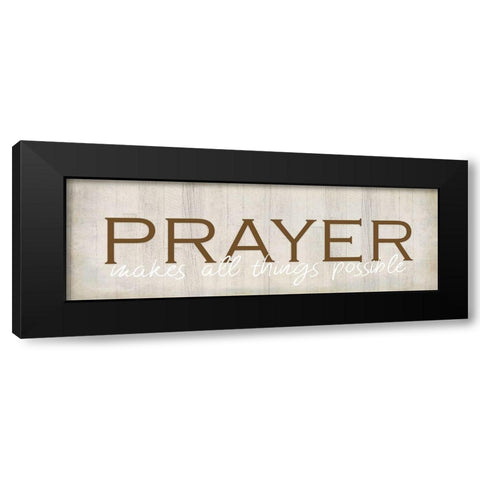 Prayer v2 Black Modern Wood Framed Art Print by Kimberly, Allen